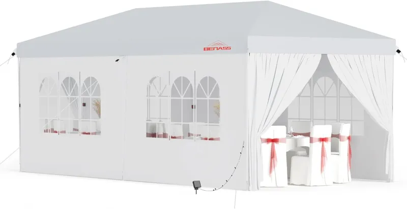 Benass 10×20 Outdoor Canopy Tent for Parties, White